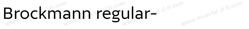 Brockmann regular字体转换